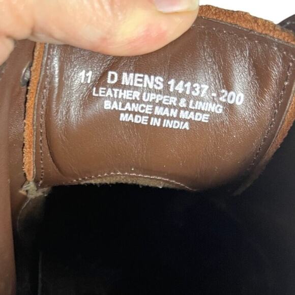 Florsheim Men’s 11D Wingtip Oxford‎ Shoes Brown Leather Brogue Dress - Picture 5 of 14